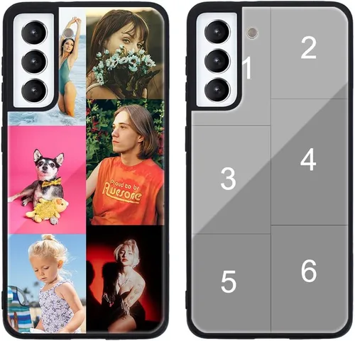 Miniatura 607 de Funda de teléfono personalizada para Samsung Galaxy S22+ / S22 Plus 5G, funda de TPU suave de vidrio templado antiarañazos personalizada con foto