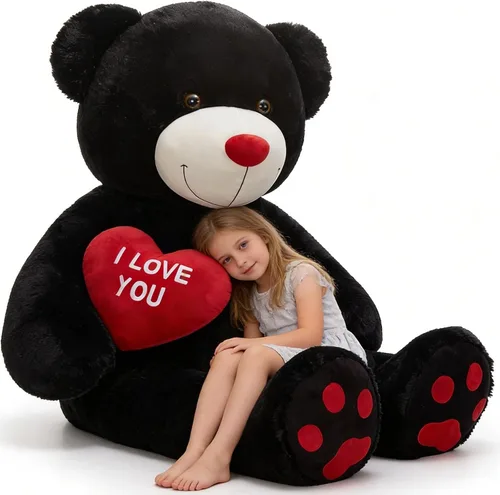 Miniatura 29 de Tezituor Oso de Peluche Marrón Beige de 24 Pulgadas - Juguetes de Oso de Peluche para Niños y Niñas