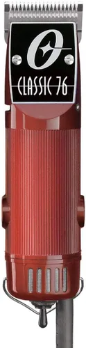 Oster Cortapelos profesional, Classic 76 para peluqueros y corte de cabello con hoja desmontable, color borgoña
