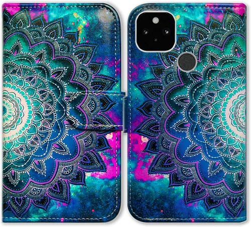 Miniatura 17 de Bcov Funda para Pixel 5a 5G, diseño de pájaro negro y verde con tapa para teléfono, con ranura para tarjetas, soporte para Google Pixel 5a 5G 2021