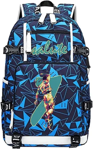 Miniatura 13 de Soccer Player 7 Mochila multifunción Viaje Fútbol Fans bolsa para hombres mujeres (estilo 4)