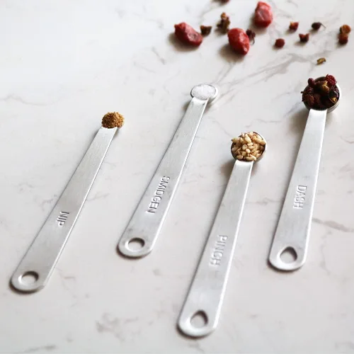 Miniatura 3 de Juego de mini cucharas medidoras, pequeña cucharadita de acero inoxidable para cocinar y hornear, adecuada para pequeñas cantidades de ingredientes