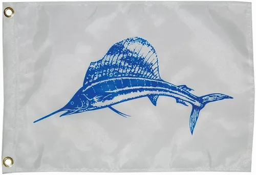 Miniatura 8 de Taylor Made Products - Bandera de captura de pescador, banderín de pez, nailon, 12 x 18 pulgadas