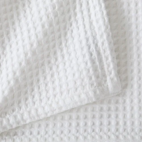 Miniatura 7 de Manta de cama 100% algodón con tejido gofrado Manta suave, transpirable y ligera para todas las estaciones Perfecta para acolchado Colección