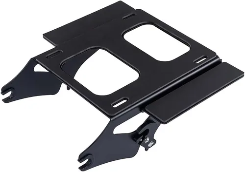 Motorcycle Tour Trunk Pack Mount para 2009+ Harley Touring Equipaje - Negro, Soporte de montaje desmontable de liberación rápida Negro Año: 2009-2018