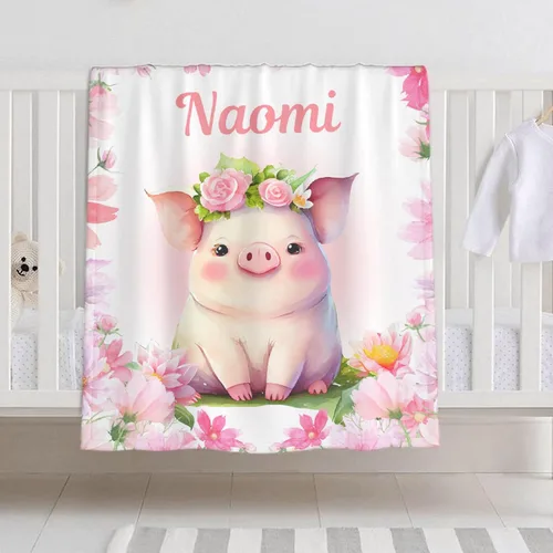 Miniatura 23 de Manta de bebé personalizada con nombre – Manta de león para niños pequeños, bebés, niños, ducha, recién nacidos – Cochecito de bebé, decoración