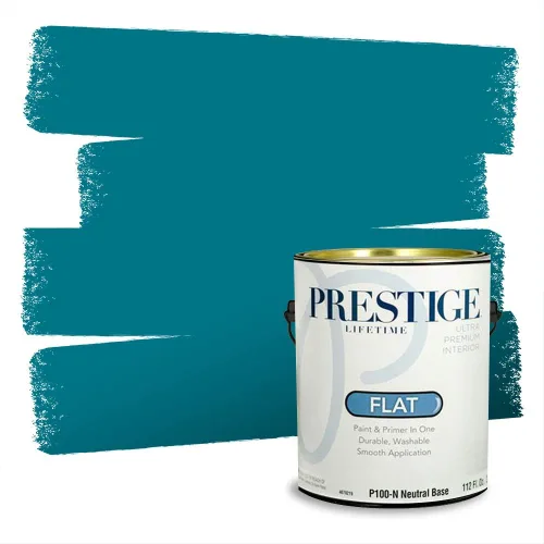 Miniatura 885 de Pintura Exterior + imprimación PRESTIGE, todo-en-uno, 1 galón, acabado mate, color comparable al Valspar* Royal Gray* VS151-Gris real