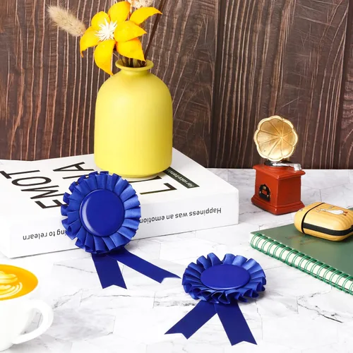 Miniatura 4 de Hanaive 60 cintas de premio en blanco, 1er 2do y 3er lugar, ganador de medalla de roseta, premio de victoria, reconocimiento, participación