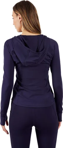 Miniatura 5 de Sudadera con capucha para mujer,manga larga, cierre completo, Yogalicious