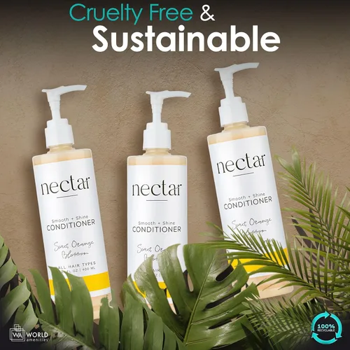 Miniatura 7 de World Amenities Nectar Pump Bottle Hair Conditioner - Acondicionador hidratante para el cuidado del cabello - Acondicionador desenredante