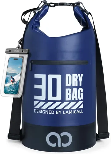 Miniatura 8 de Lamicall Mochila seca impermeable - [Durable y flotante] 5L/10L/20L/30L/40L bolsa grande impermeable con funda impermeable para teléfono para kayak