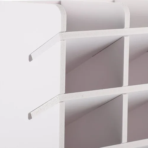 Miniatura 7 de Organizador de lápices de escritorio con compartimentos, estante de almacenamiento de lápices para aula, oficina, escritorio, suministros de arte