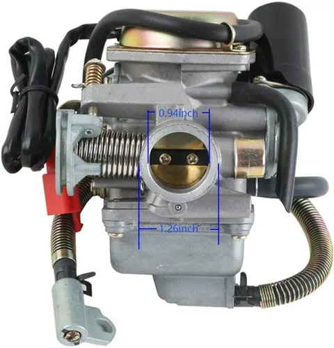 Miniatura 3 de GY6 Carburador de 150 cc para Kazuma Taotao Roketa SunL Baja Eagle ATV Go Kart motocicleta Scooter 4 tiempos GY6 125cc 150cc 152QMI 152QMJ 157QMI