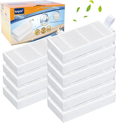 Miniatura 8 de KEEPOW Piezas de repuesto para aspiradora robot ILIFE V3 V3s V5 V5s V5s Pro Robot Aspirador, 1 filtro primario+3 filtros Pro Robot Aspirador + 6