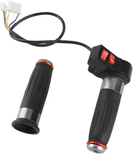 Miniatura 7 de Acelerador de agarre de acelerador de velocidad de 3 velocidades, par de empuñaduras de acelerador de bicicleta eléctrica, mango universal