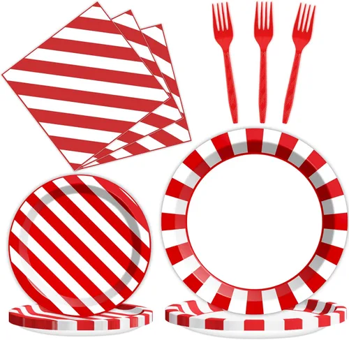 Miniatura 13 de Tevxj Juego de vajilla de 96 piezas para fiesta mexicana de feliz cumpleaños, platos de postre desechables, platos de fiesta, servilletas, tenedores