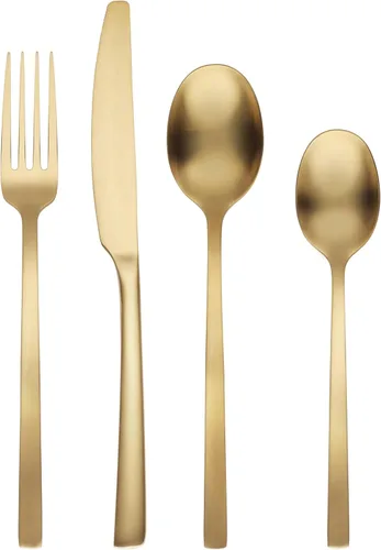Miniatura 8 de Cambridge Beacon Black Satin - Juego de cubiertos de 20 piezas, acero inoxidable 18/0, apto para lavavajillas, utensilios de cocina, cuchillos