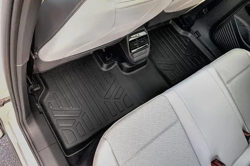 Miniatura 4 de SMARTLINER Juego de 2 filas de alfombrillas para todo tipo de clima, compatible con Volkswagen ID.4 2021-2025