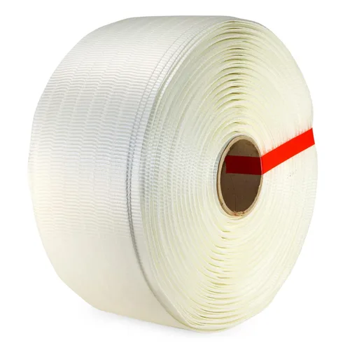 Miniatura 14 de Rollo de flejado de cable tejido de 1/2 pulgada x 1500 pies, tamaño de núcleo de 6 x 3 pulgadas, resistencia a la rotura de 650 libras - Fleje