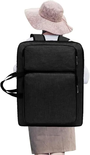 Miniatura 2 de PENINSULA LOVE Portafolio de arte 8K Bolsa de transporte impermeable para artistas, bolsa de mano portátil para artistas, bolsa de almacenamiento