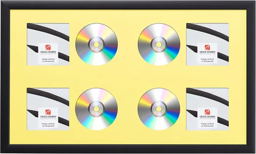 Miniatura 11 de Craig Frames paspartú para mostrar CD con marco negro de 1 pulgada