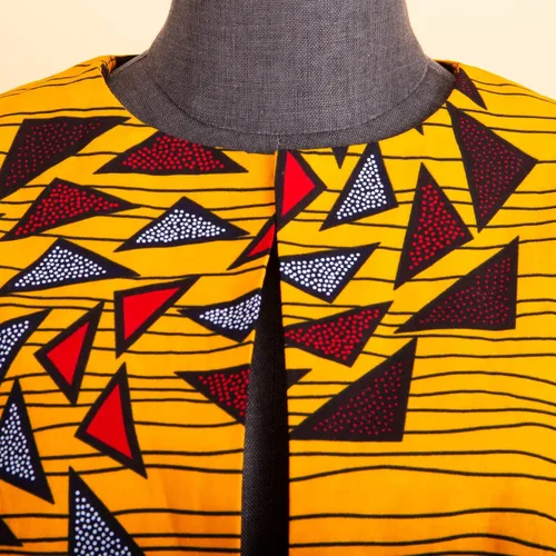 Miniatura 6 de Abrigo de mujer africana Ankara Print Long Jacket Tops Wax Dashiki Ropa