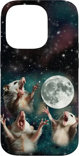 Miniatura 17 de Three Possum Moon 3 Opossum Funny Weird Cursed Meme Case para iPhone 17