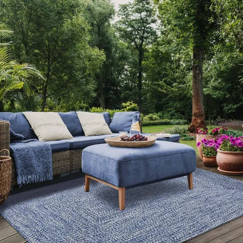 Miniatura 30 de Superior Alfombra de área grande para interiores y exteriores, reversible, trenzada, decoración del piso del hogar para sala de estar, cocina