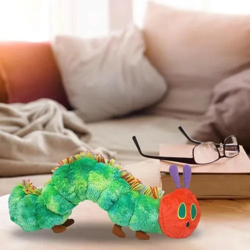 Miniatura 6 de Peluche de la Oruga Muy Hambrienta - Animal de Peluche de Algodón Suave, Inspirado en Eric Carle, Encantador Cojín para Niños, Decoración del Hogar