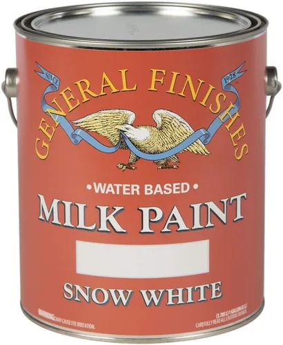 Miniatura 4 de General Finishes Pintura de leche a base de agua, 1 cuarto de galón, lino