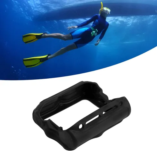Miniatura 3 de Astibym Cubierta protectora de silicona de buceo, para Shearwater Perdix Ai Sa Reloj de computadora de buceo (negro)
