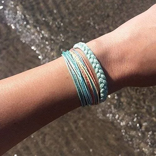 Miniatura 3 de Pura Vida - Pulsera 100 % impermeable, hecha a mano, con dije revestido y correa ajustable