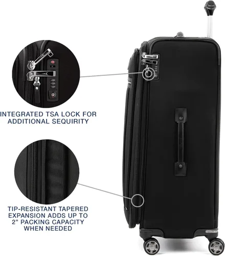 Miniatura 4 de Travelpro Platinum Elite-Softside - Maletas expansible con ruedas giratorias, Negro shadow), 409186901