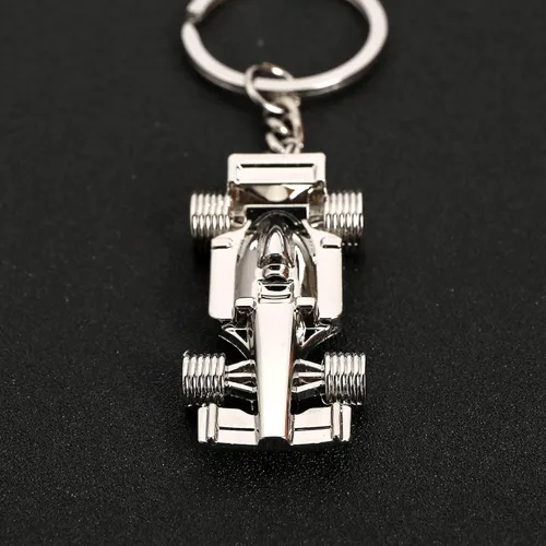 Miniatura 7 de Create Idea 2 llaveros de coche de carreras F1 de metal Fórmula 1, llavero de coche de carreras, bolso de mano, regalo especial para cumpleaños