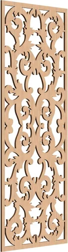 Miniatura 112 de Meadville Paneles decorativos de pared de madera con calado, 9 3/8 pulgadas de ancho x 24 3/8 pulgadas de alto x 1/4 de alto, aliso