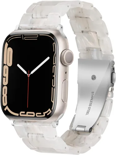 Miniatura 46 de HOPO Compatible With Apple Watch Band Thin Lightweight Resin Strap Bracelet Fashion Wristband Replacement For iWatch Bands Series Ultra 11 10 9 8 7