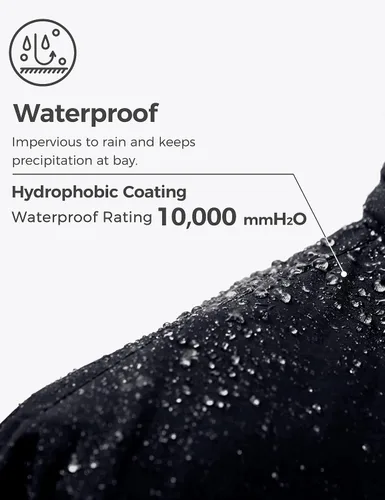 Miniatura 4 de wantdo Chaqueta de esquí impermeable para hombre, para snowboard, abrigo cálido para invierno, nieve, cortavientos, montaña, desmontable