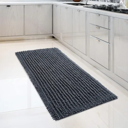 Miniatura 49 de FLOLEOPA Alfombras de Baño de Microfibra de Felpa Suave, Alfombras de Baño Absorbentes Antideslizantes Lavables a Máquina, Tapetes de Baño para Beige