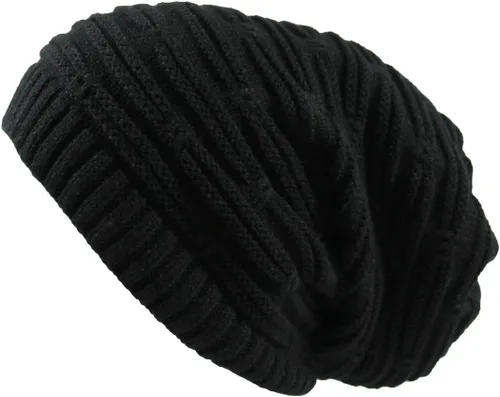 Miniatura 3 de RW Rasta Stretch Long Beanie Sombreros Negro