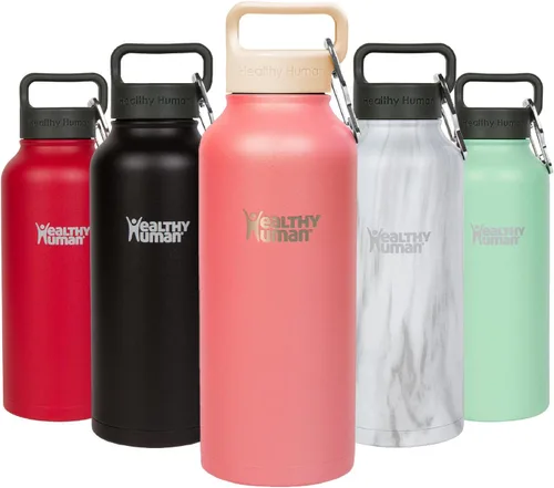 Miniatura 14 de Healthy Human Botella de Agua de Acero Inoxidable Termo de Agua con Doble Pared y Aislamiento al Vacío para Adultos Botellas de Viaje Ecológicas