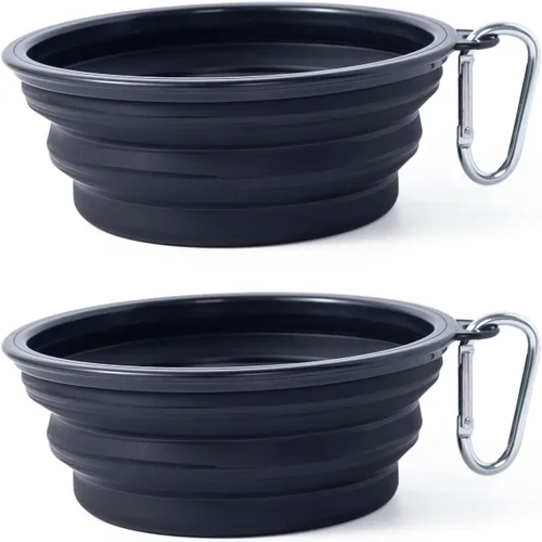 Miniatura 24 de Tazón para Perros Cuencos Plegables para Mascotas, Paquete de 2 Cuencos Plegables de Agua para Perros para Gatos y Perros, Plato Portátil de Verde +