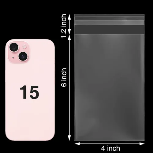 Miniatura 2 de 240 bolsas de celofán transparentes de 4 x 6 pulgadas, bolsas de celofán resellables para embalaje de golosinas, dulces, almacenamiento de pequeñas