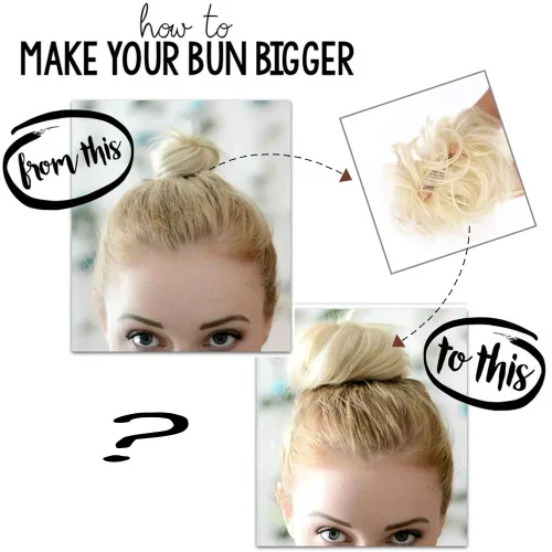 Miniatura 3 de Lativ - Extensiones de cabello con moño desordenado y peinado alborotado, scrunchies con banda elástica de goma, accesorios de cabello desordenado