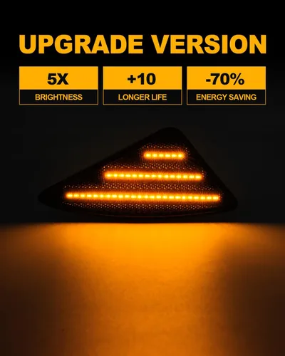 Miniatura 4 de Luces LED de posición laterales compatibles con Kenworth T660 T170 T270 T370 semirremolques 2008-2021, luces direccionales ahumadas, Plug & Play