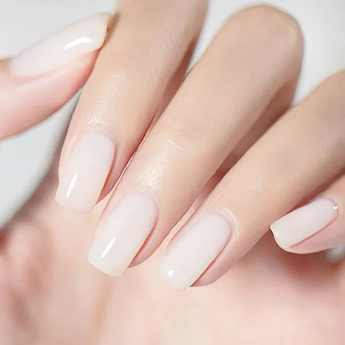 Miniatura 2 de Vishine 15ml de esmalte de uñas en gel blanco lechoso transparente, color desnudo, con acabado de gel de cristal, para quitar con lámpara UV o LED