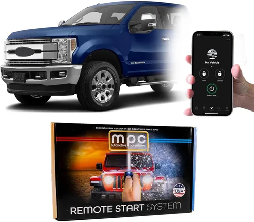 Miniatura 6 de MPC Kit de arranque remoto compatible con Ford F-250 Super Duty 2017-2019 Diesel Llave para arrancar 100% Plug N Play Presione OEM Fob