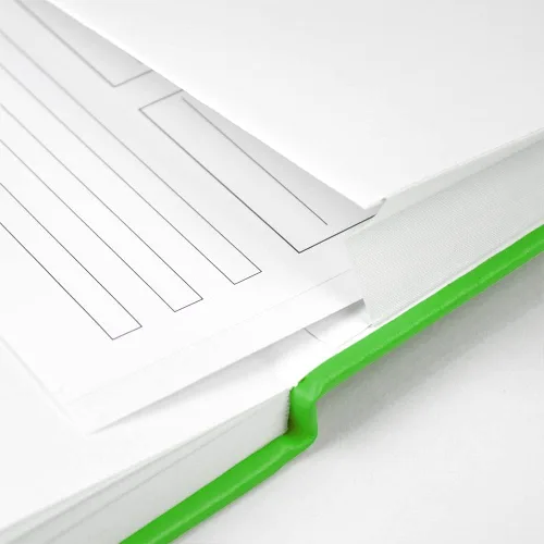 Miniatura 3 de JOYEUX Cuaderno en blanco, tamaño A5, 160 páginas, 3.53 oz/m² de grosor, cuaderno de bocetos de tapa dura para escribir, cuadernos de 5.7 x 8 Verde