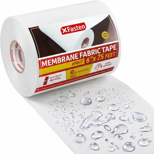 Miniatura 9 de XFasten Hoja de tela de membrana impermeabilizante para ducha, alta compatibilidad sin fracturas, 6 pulgadas x 75 pies