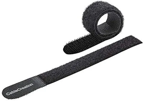 Miniatura 7 de CableCreation Sujetacables de sujeción reutilizables, bridas ajustables de 6 pulgadas de alta calidad, correas de organización de cables de nailon