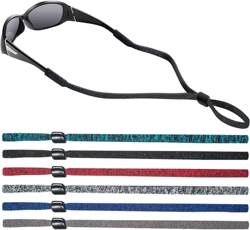 Miniatura 8 de SHINKODA Paquete de 6 correas para gafas - Cordón universal para anteojos - Cordón retenedor de gafas para lectura, seguridad, deportes y gafas